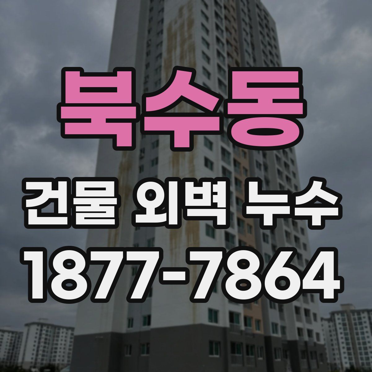 북수동 건물 외벽 누수