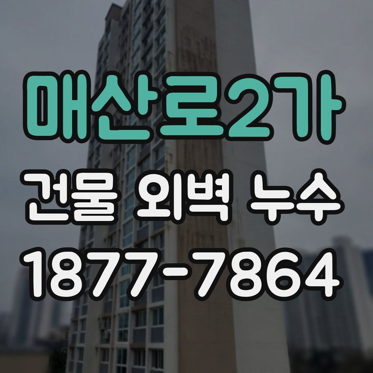 매산로2가 건물 외벽 누수