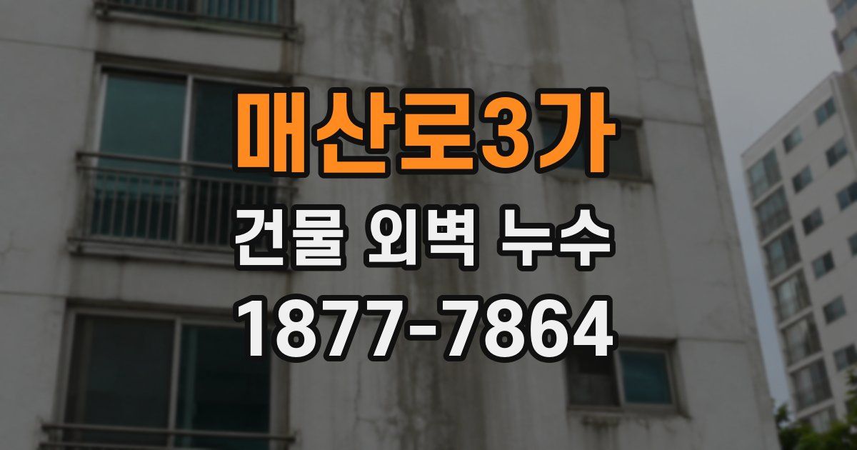 매산로3가 건물 외벽 누수