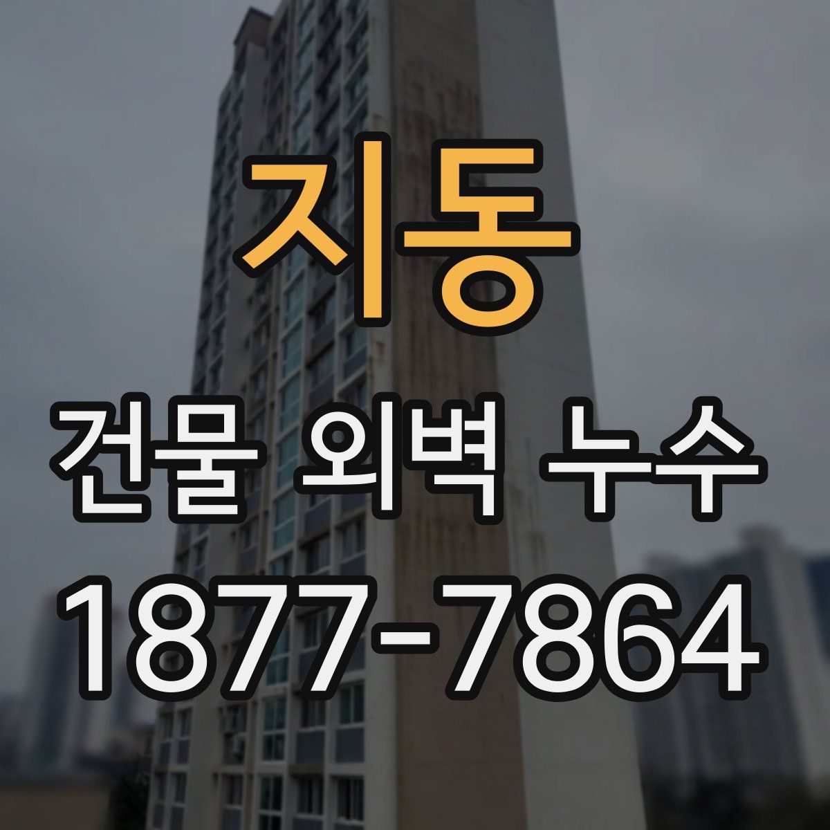 지동 건물 외벽 누수