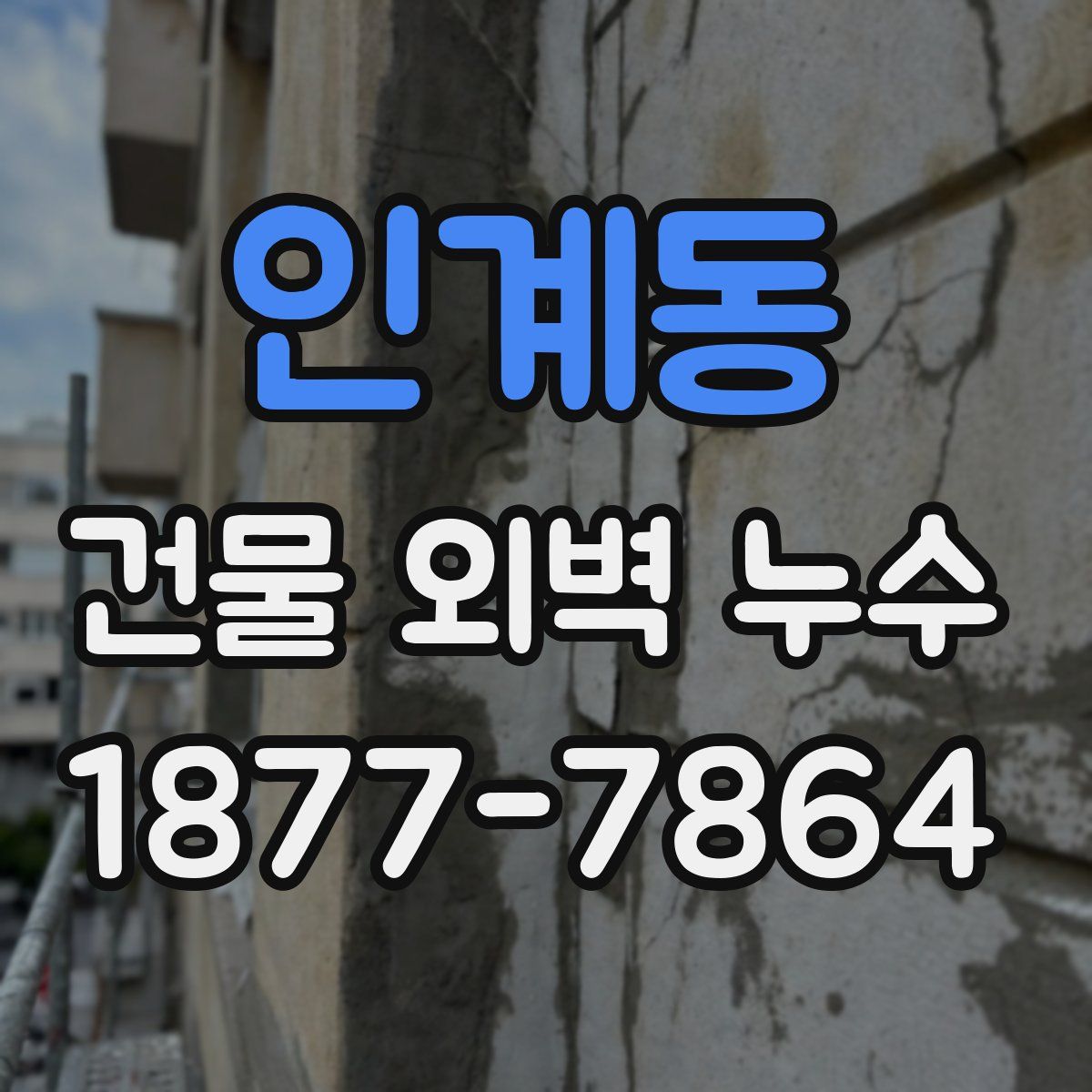 인계동 건물 외벽 누수