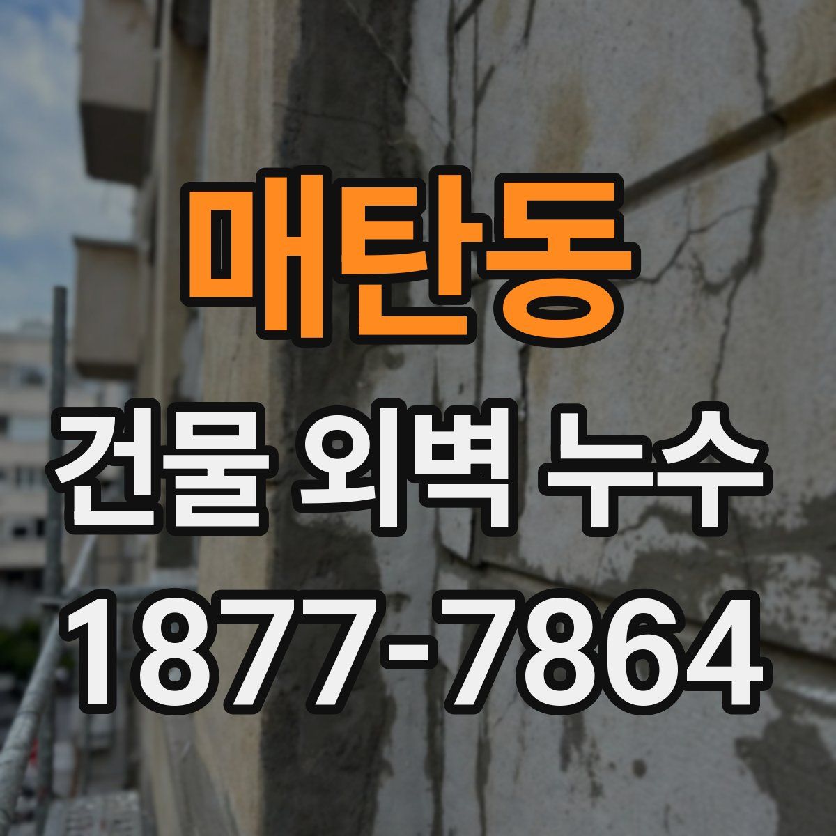 매탄동 건물 외벽 누수