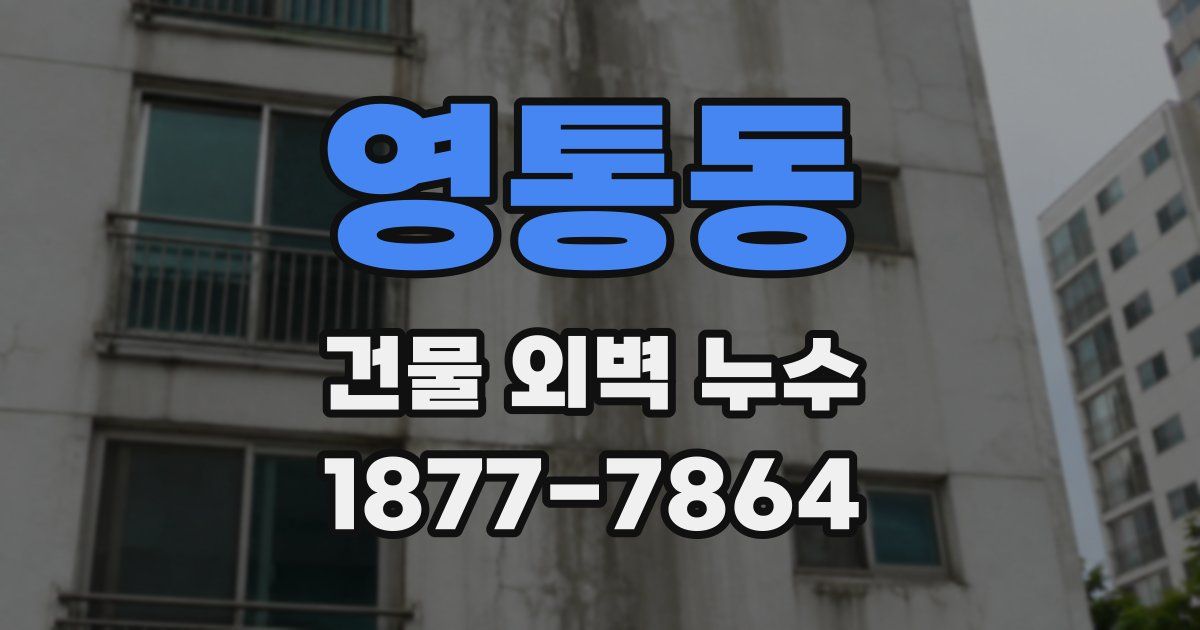 영통동 건물 외벽 누수