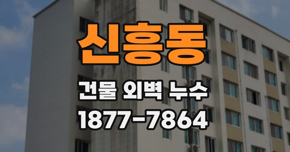 신흥동 건물 외벽 누수