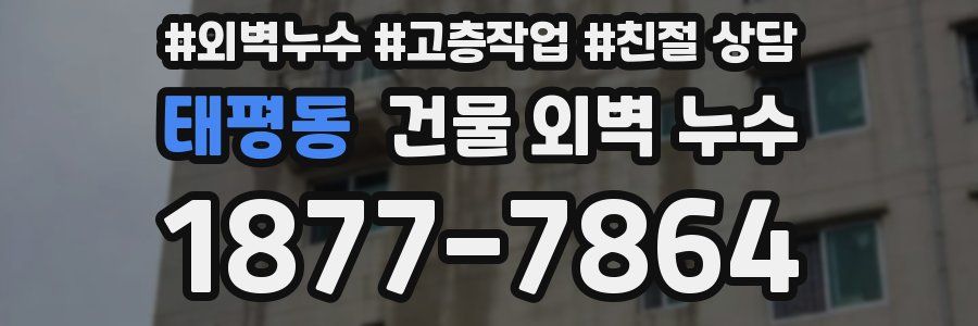 태평동 건물 외벽 누수