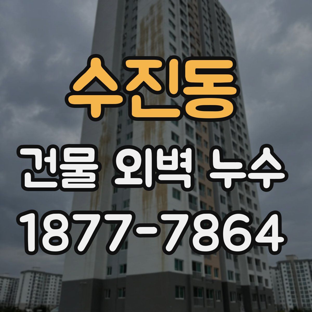 수진동 건물 외벽 누수