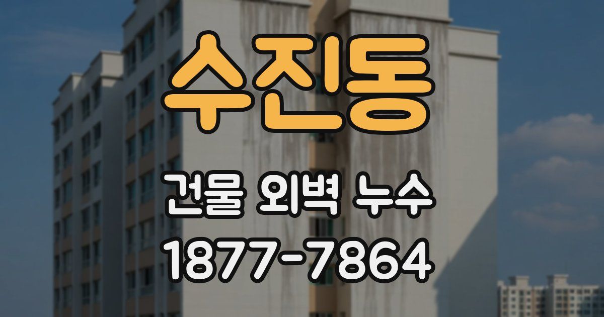 수진동 건물 외벽 누수