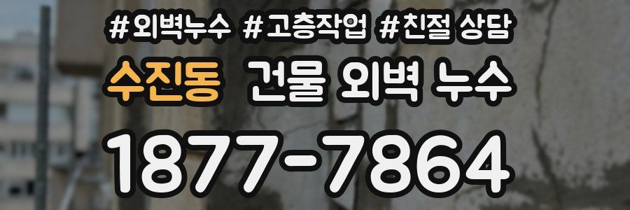 수진동 건물 외벽 누수