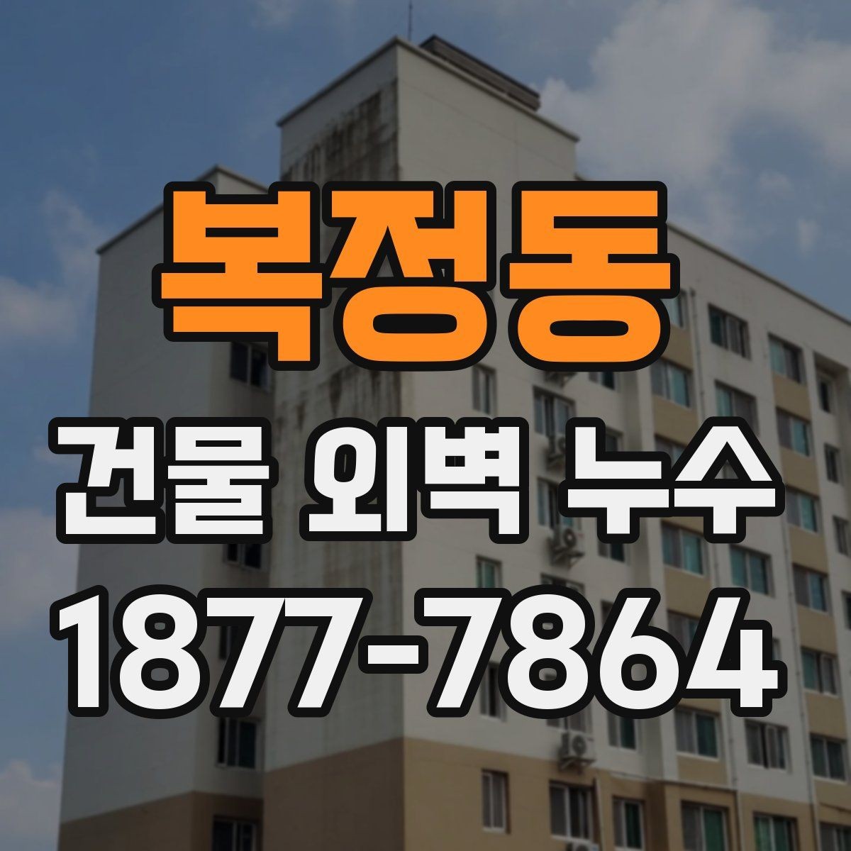 복정동 건물 외벽 누수 보수 방법 선택 가이드