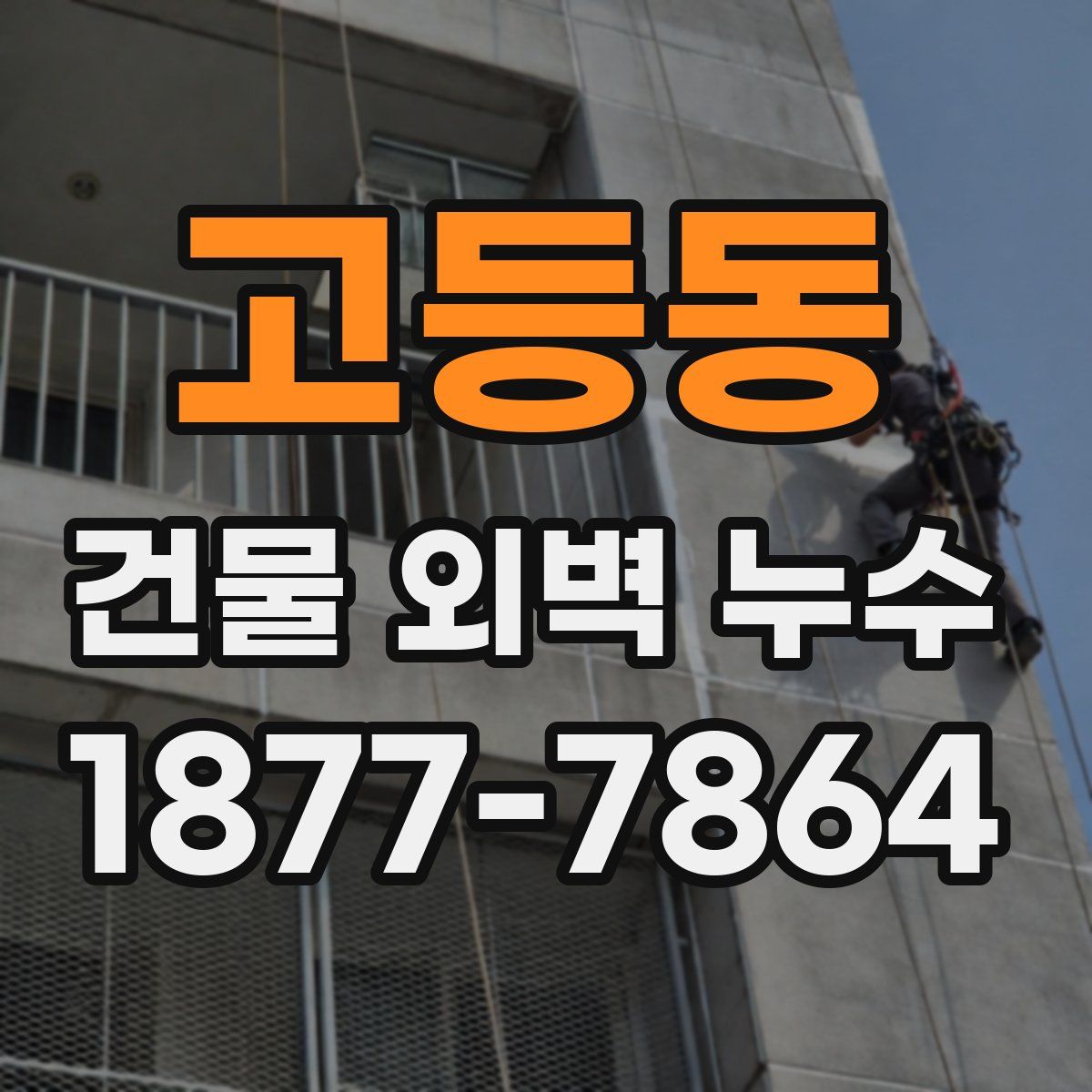 고등동 건물 외벽 누수