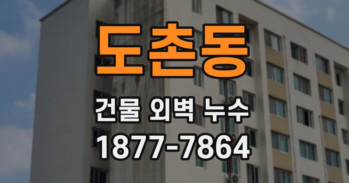 도촌동 건물 외벽 누수