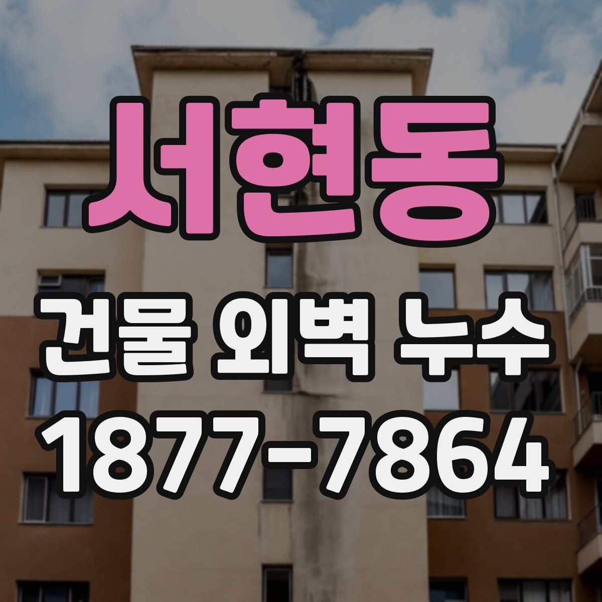 서현동 건물 외벽 누수