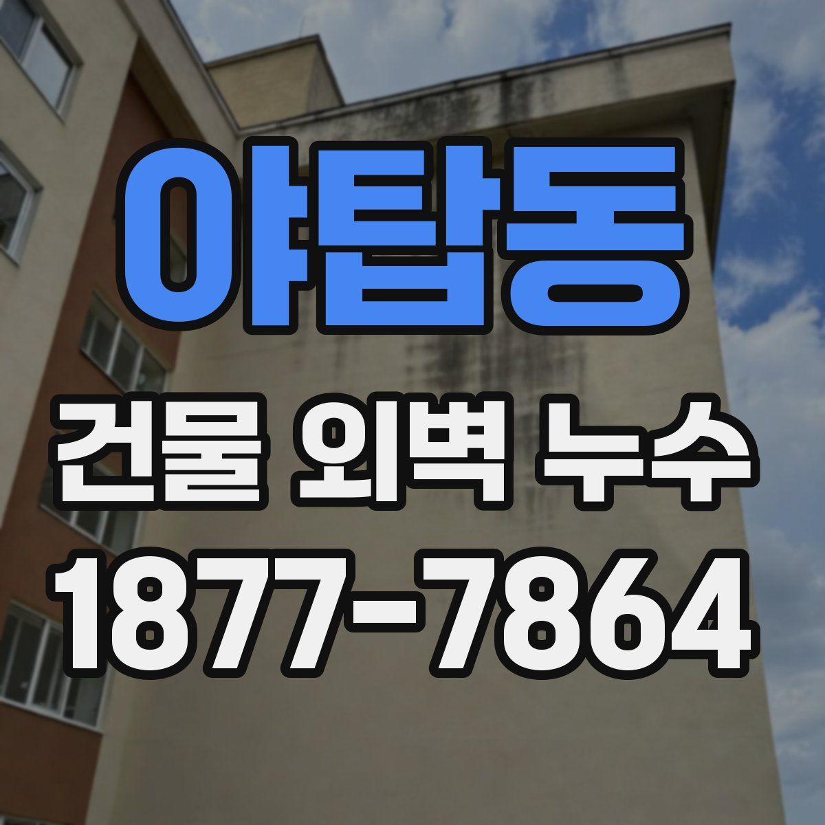 야탑동 건물 외벽 누수