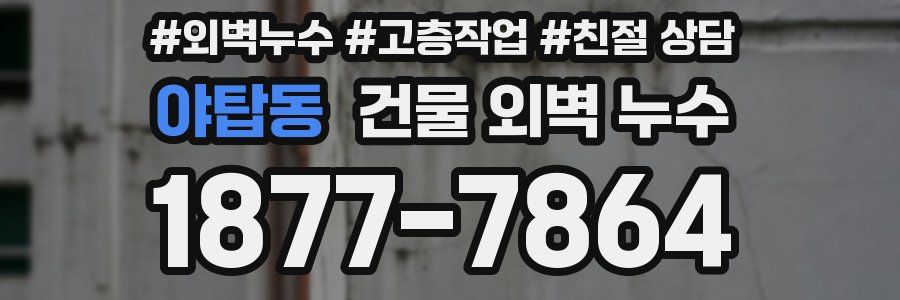 야탑동 건물 외벽 누수