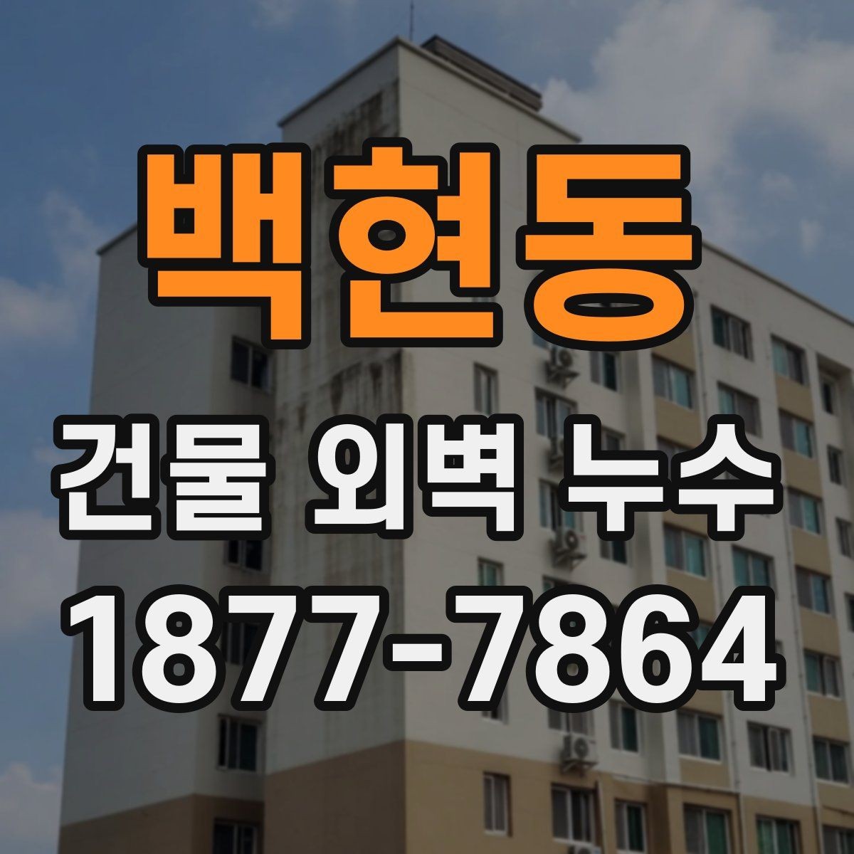 백현동 건물 외벽 누수 비용은 어떻게 달라질까