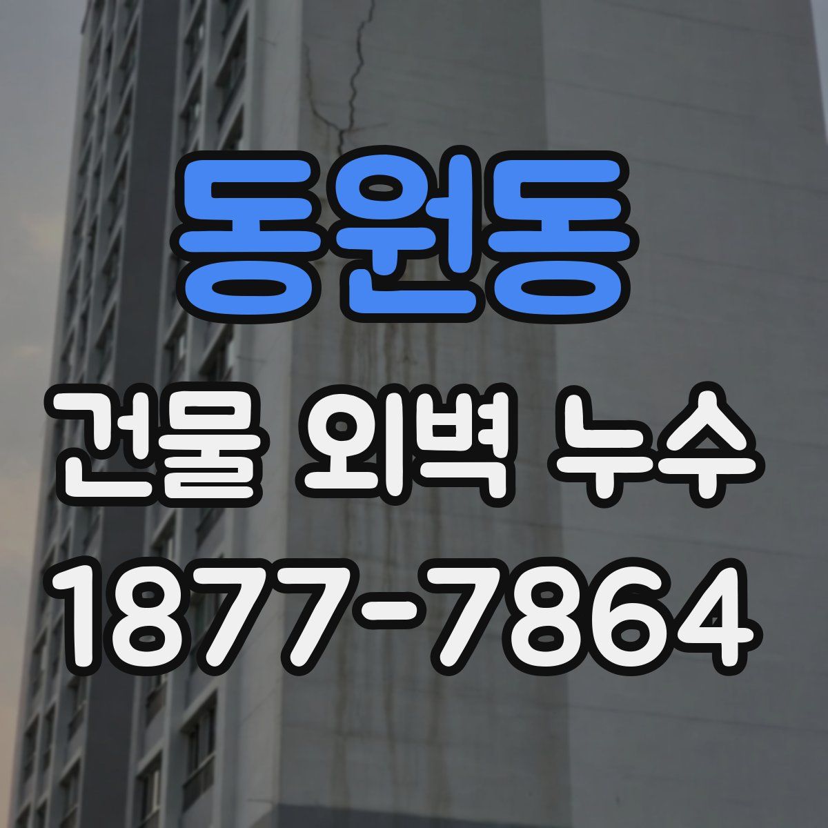 동원동 건물 외벽 누수