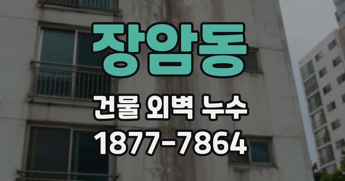 장암동 건물 외벽 누수