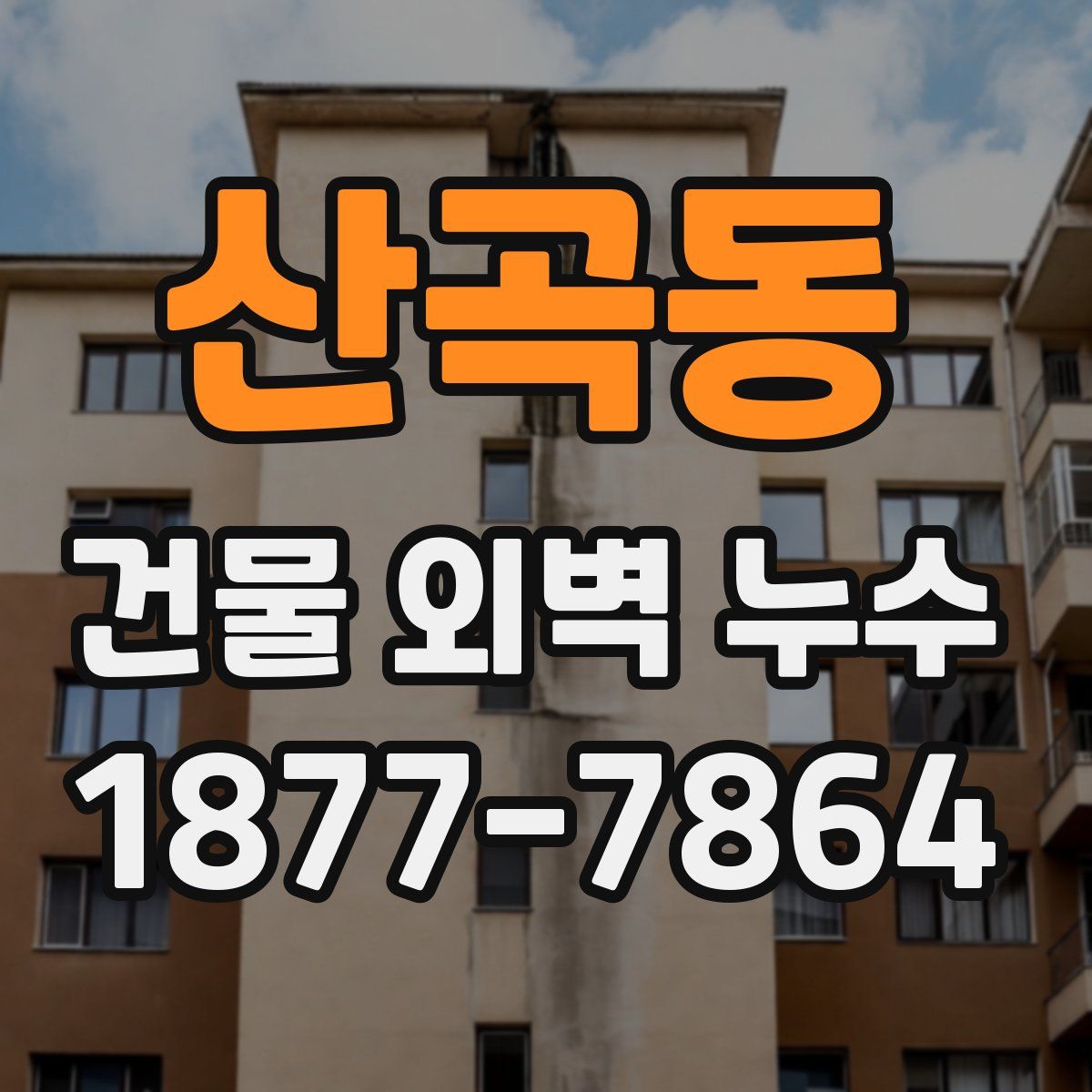 산곡동 건물 외벽 누수