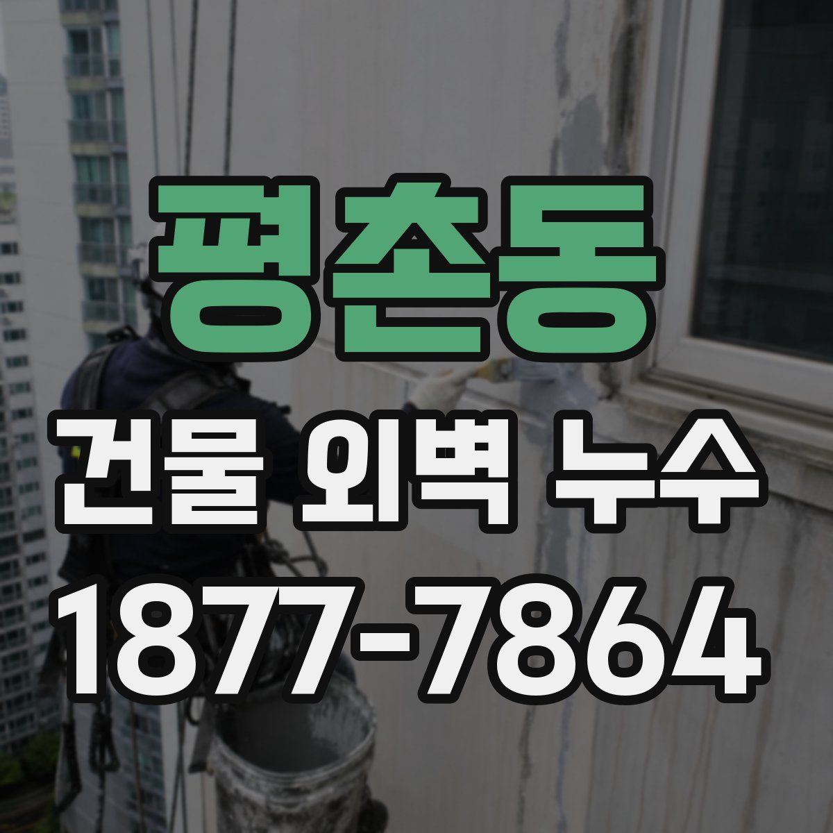 평촌동 건물 외벽 누수