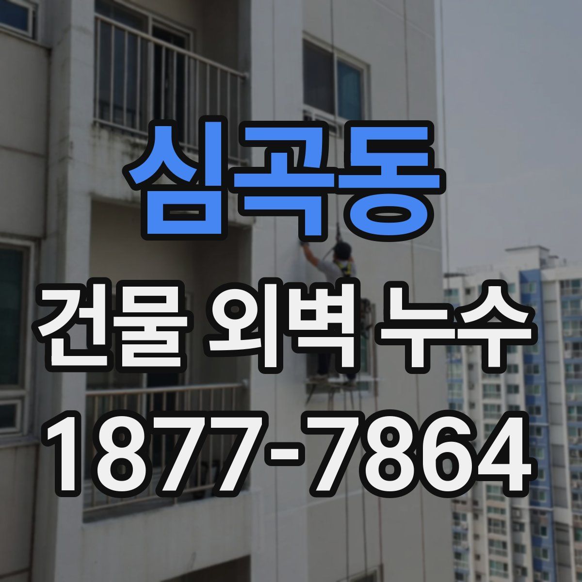 심곡동 건물 외벽 누수