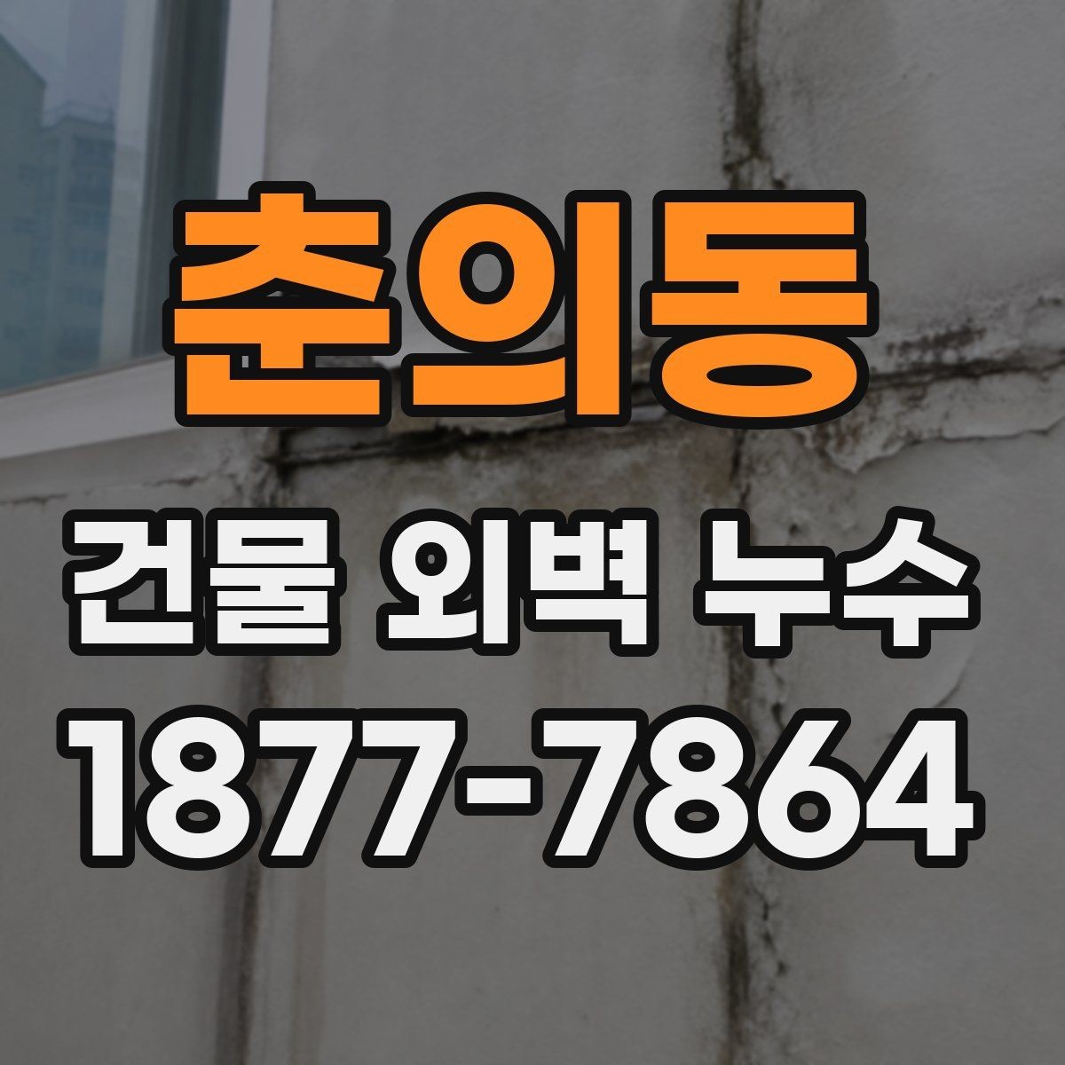 춘의동 건물 외벽 누수 사례로 보는 원인 분석