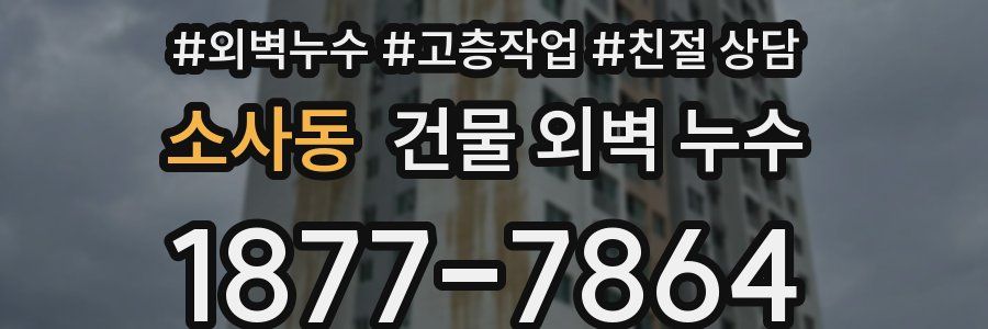 소사동 건물 외벽 누수