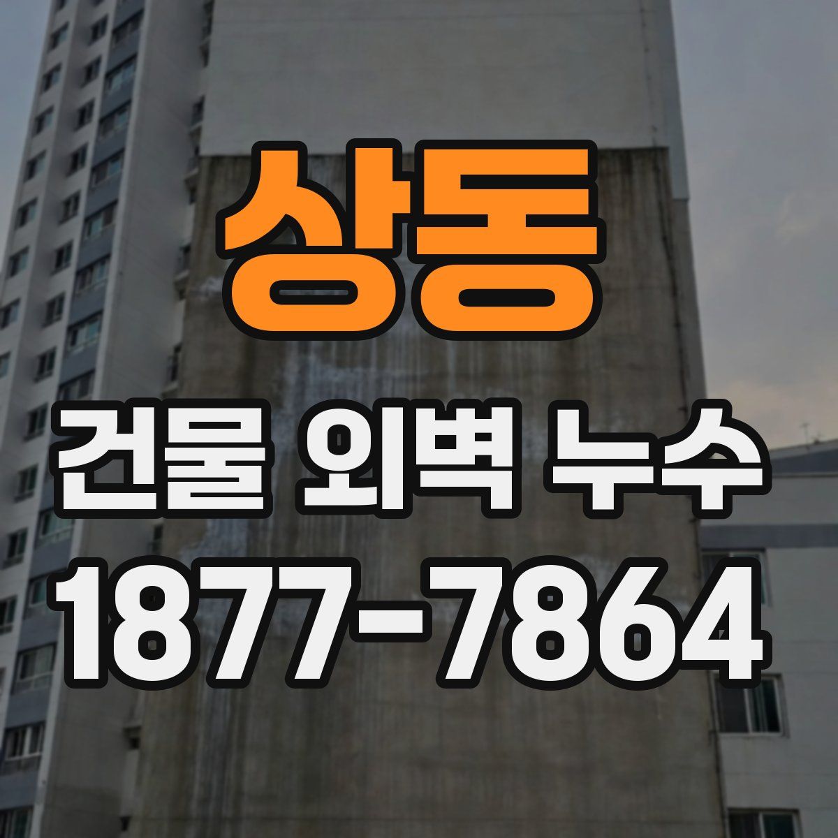 상동 건물 외벽 누수