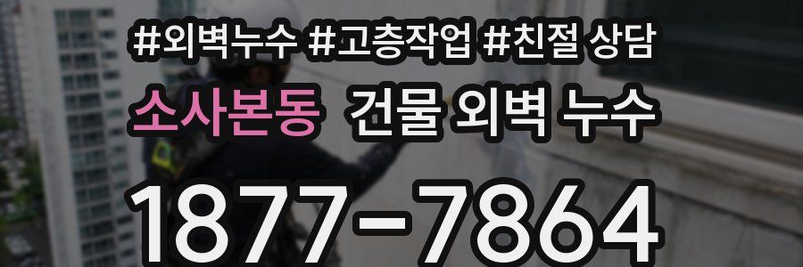 소사본동 건물 외벽 누수