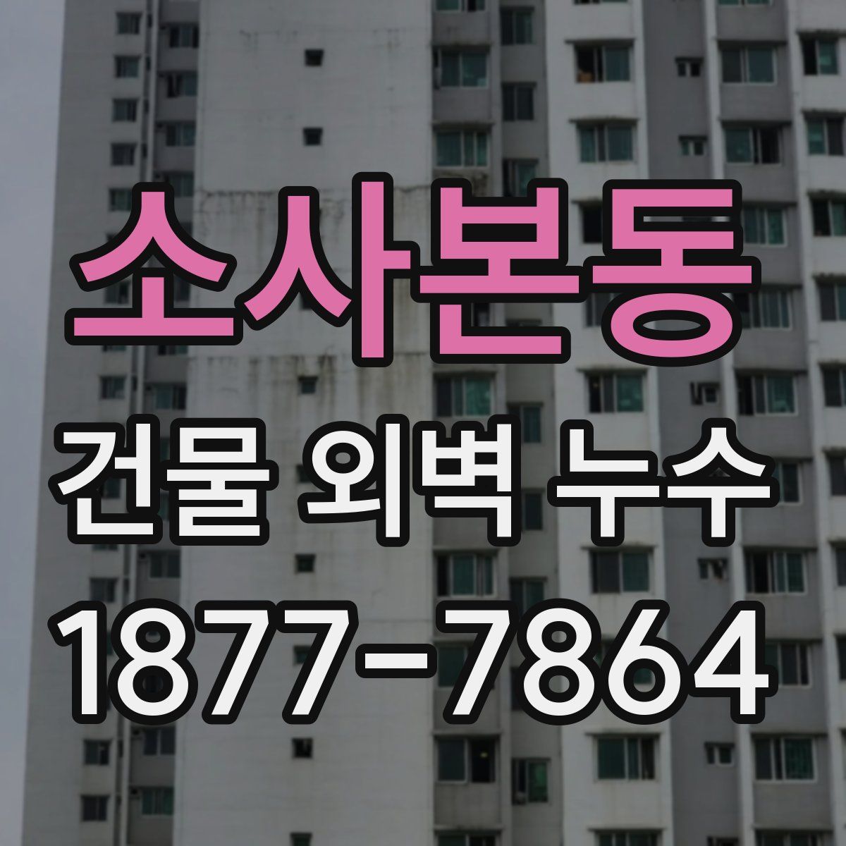 소사본동 건물 외벽 누수