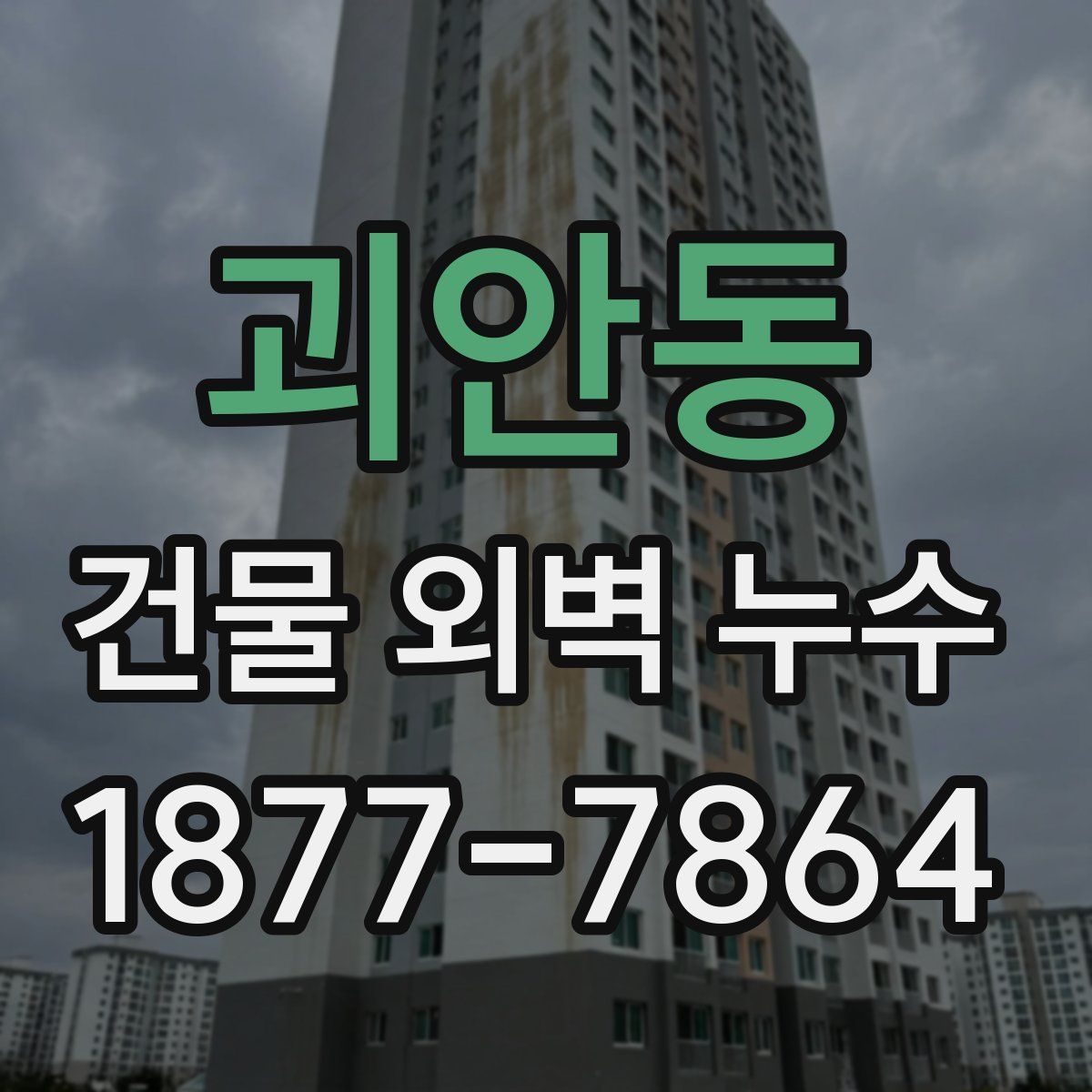 괴안동 건물 외벽 누수