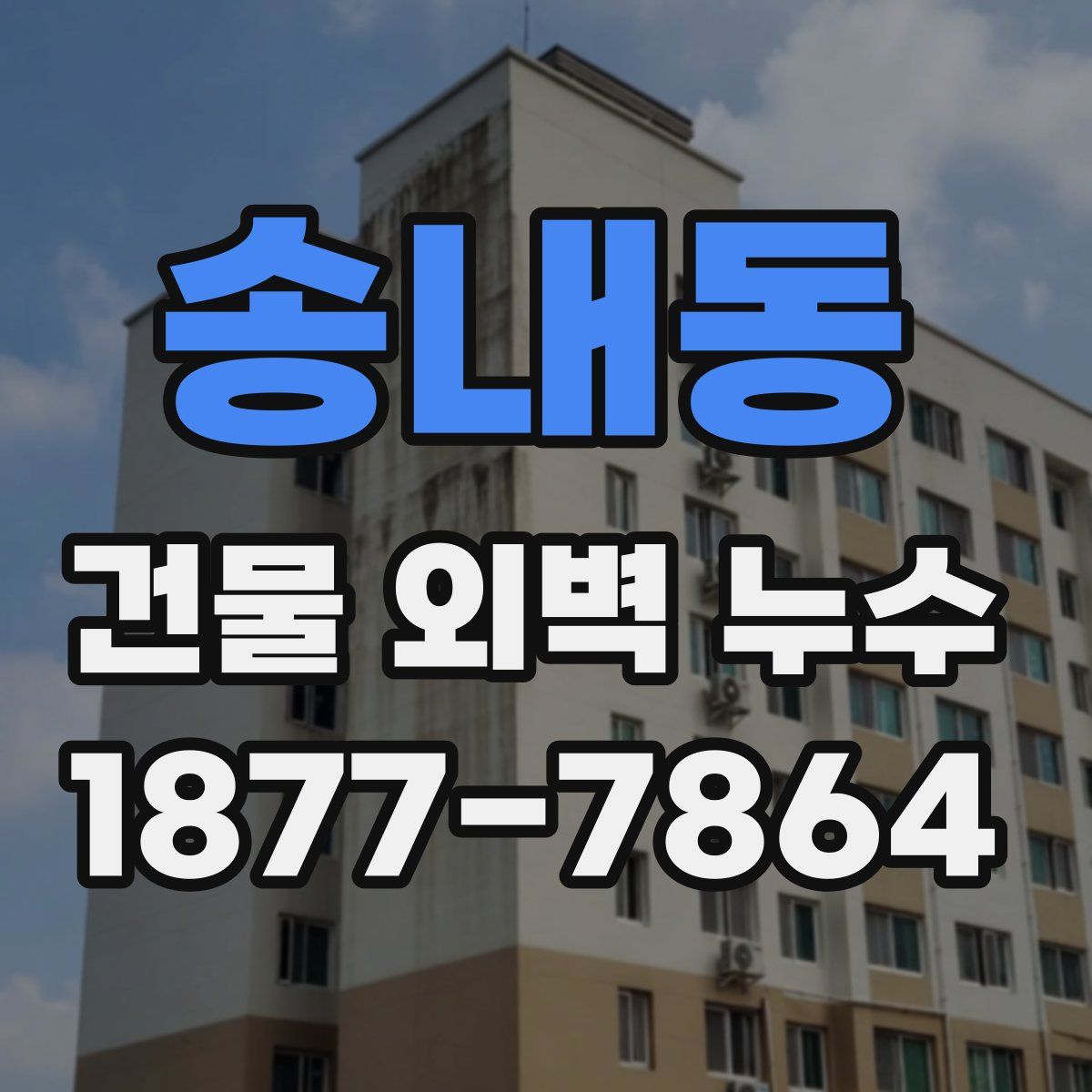송내동 건물 외벽 누수