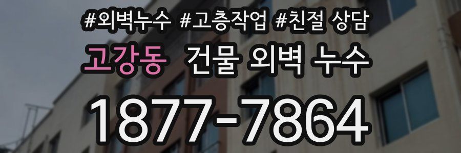 고강동 건물 외벽 누수