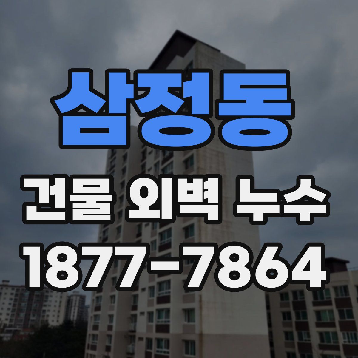 삼정동 건물 외벽 누수