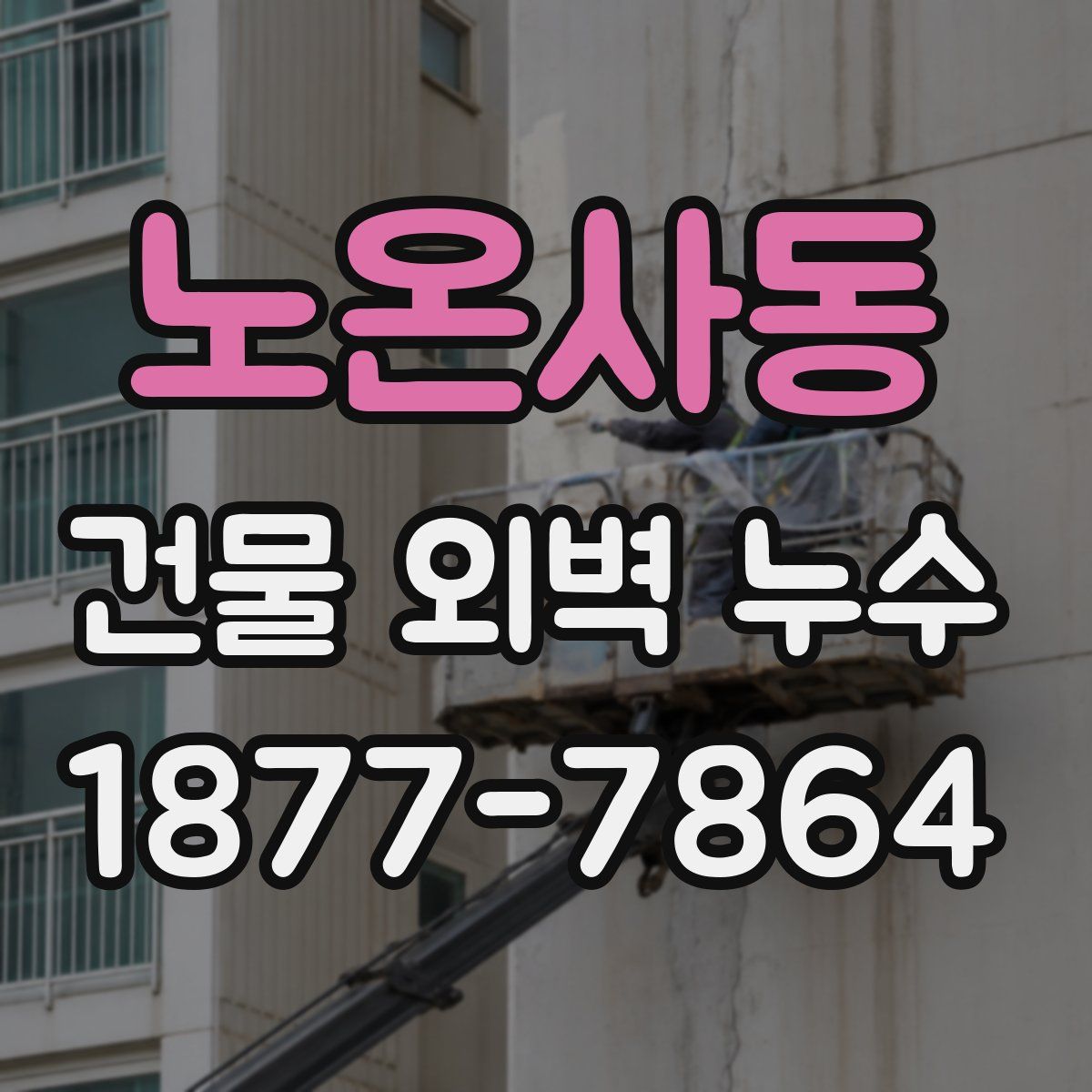 노온사동 건물 외벽 누수