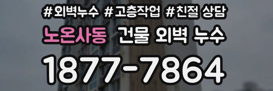 노온사동 건물 외벽 누수