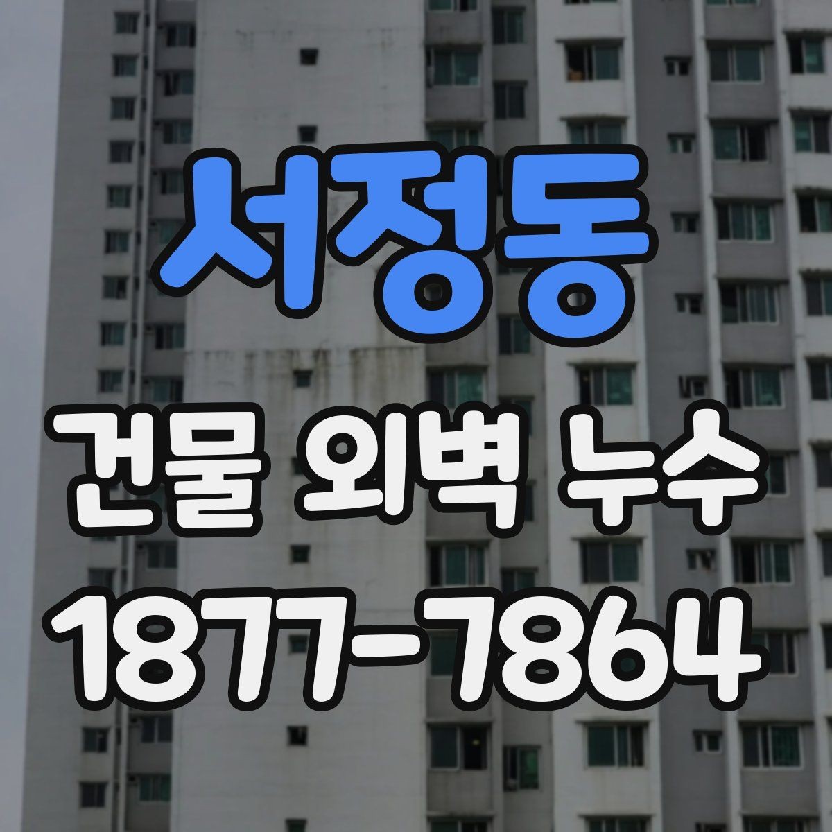 서정동 건물 외벽 누수 보수 전 현장 사진이 중요한 이유