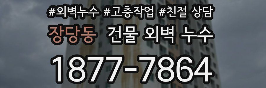 장당동 건물 외벽 누수