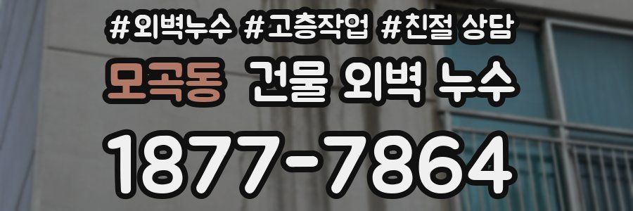 모곡동 건물 외벽 누수