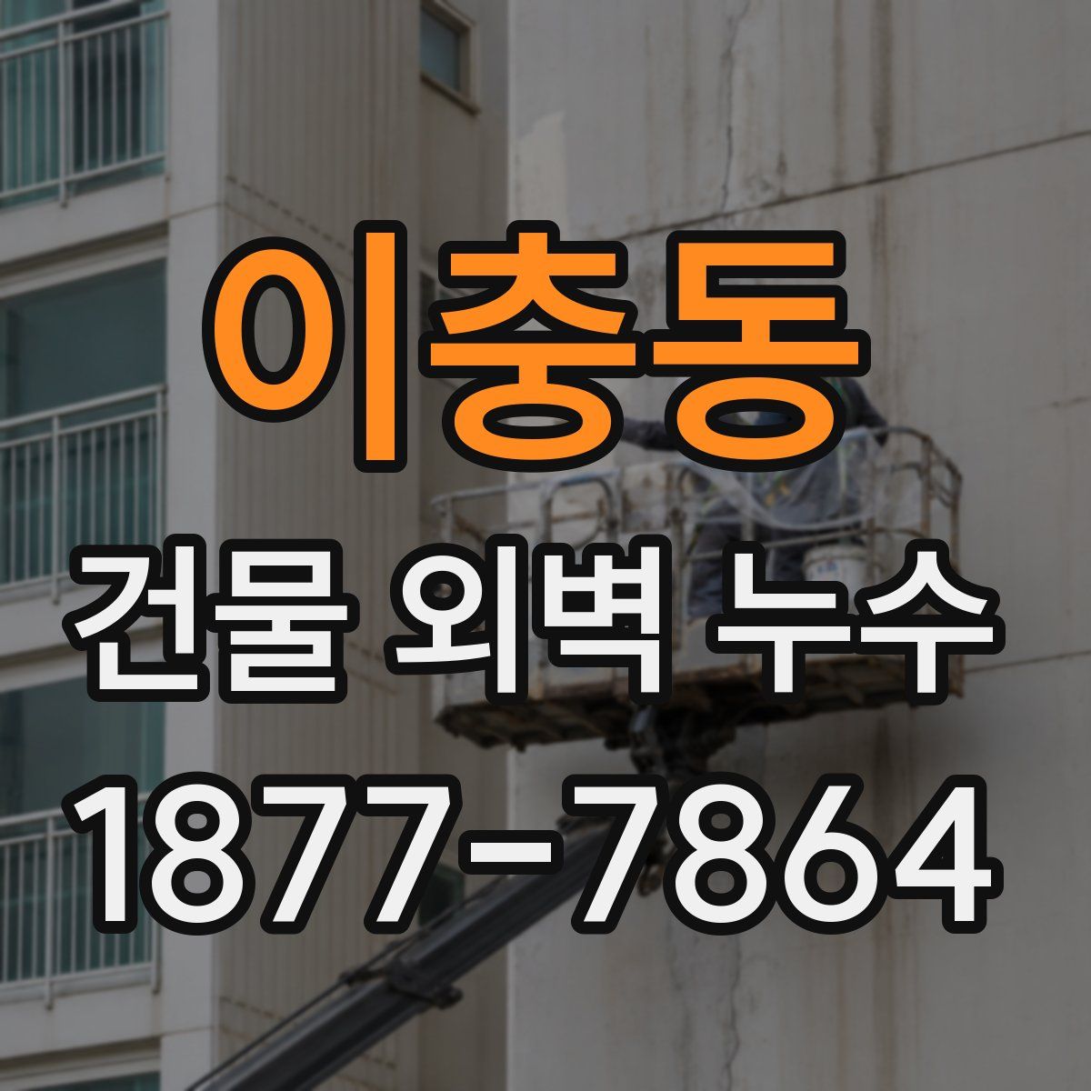 이충동 건물 외벽 누수