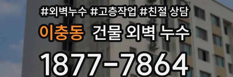 이충동 건물 외벽 누수