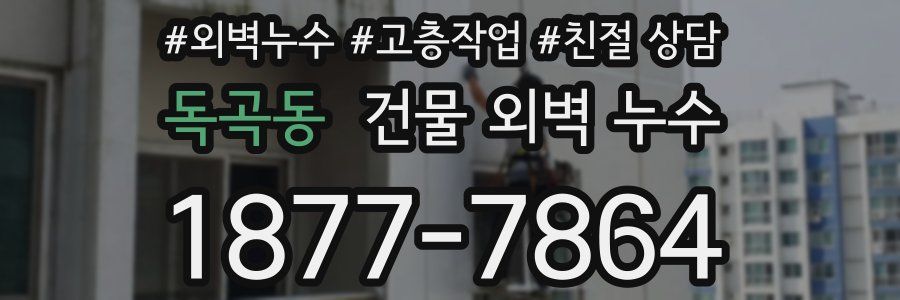 독곡동 건물 외벽 누수