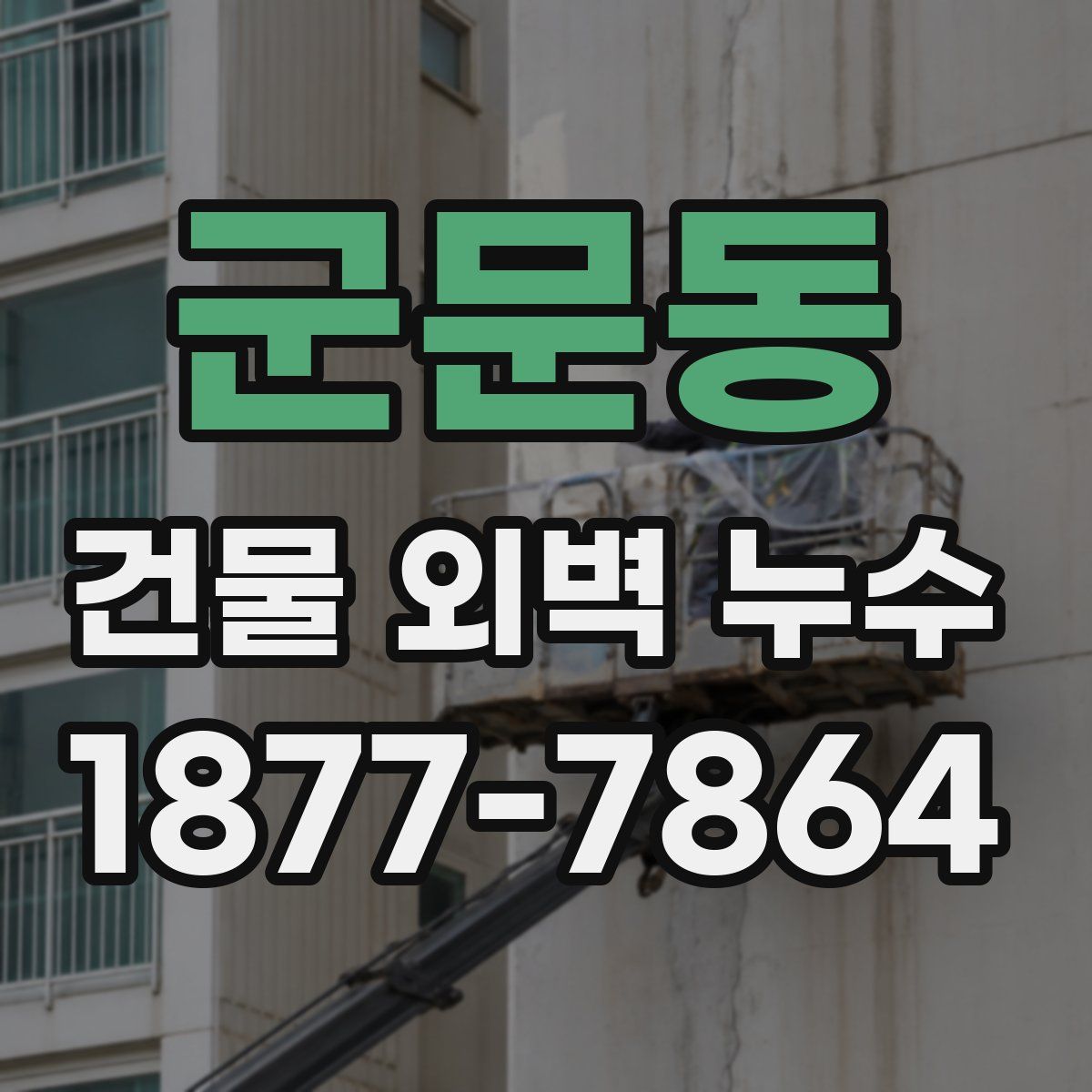 군문동 건물 외벽 누수