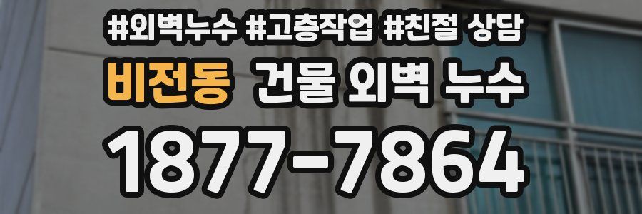 비전동 건물 외벽 누수