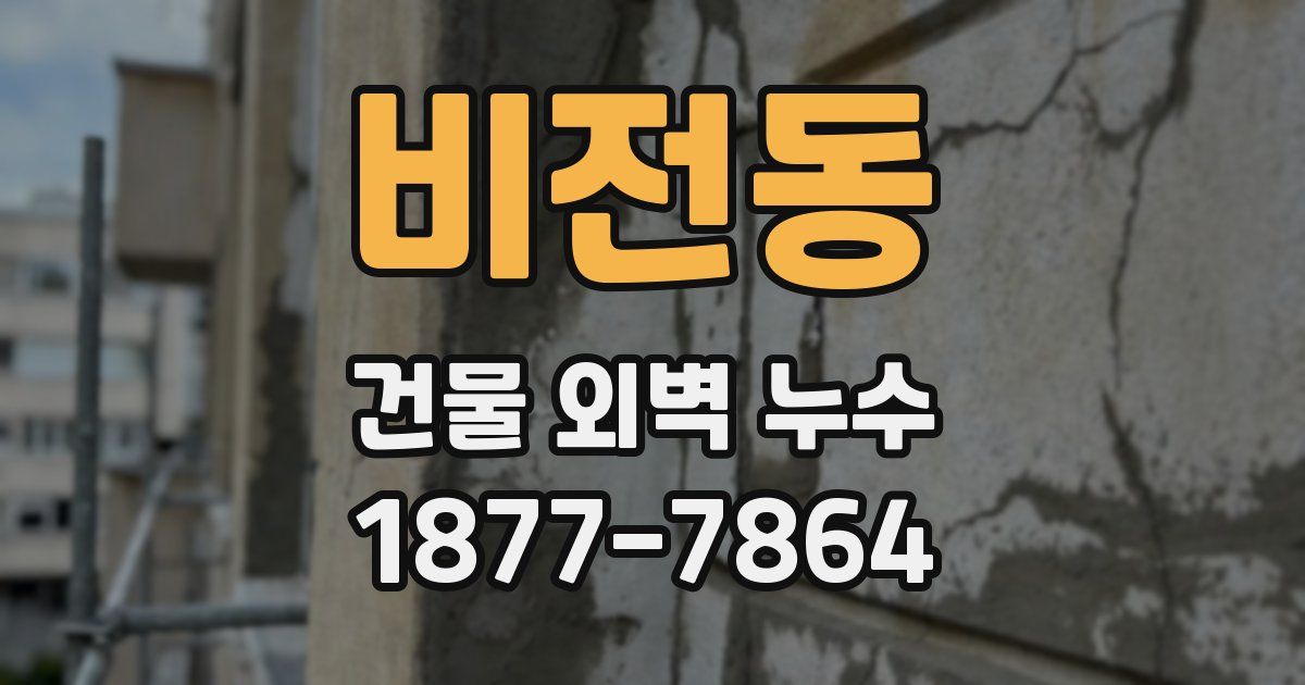 비전동 건물 외벽 누수