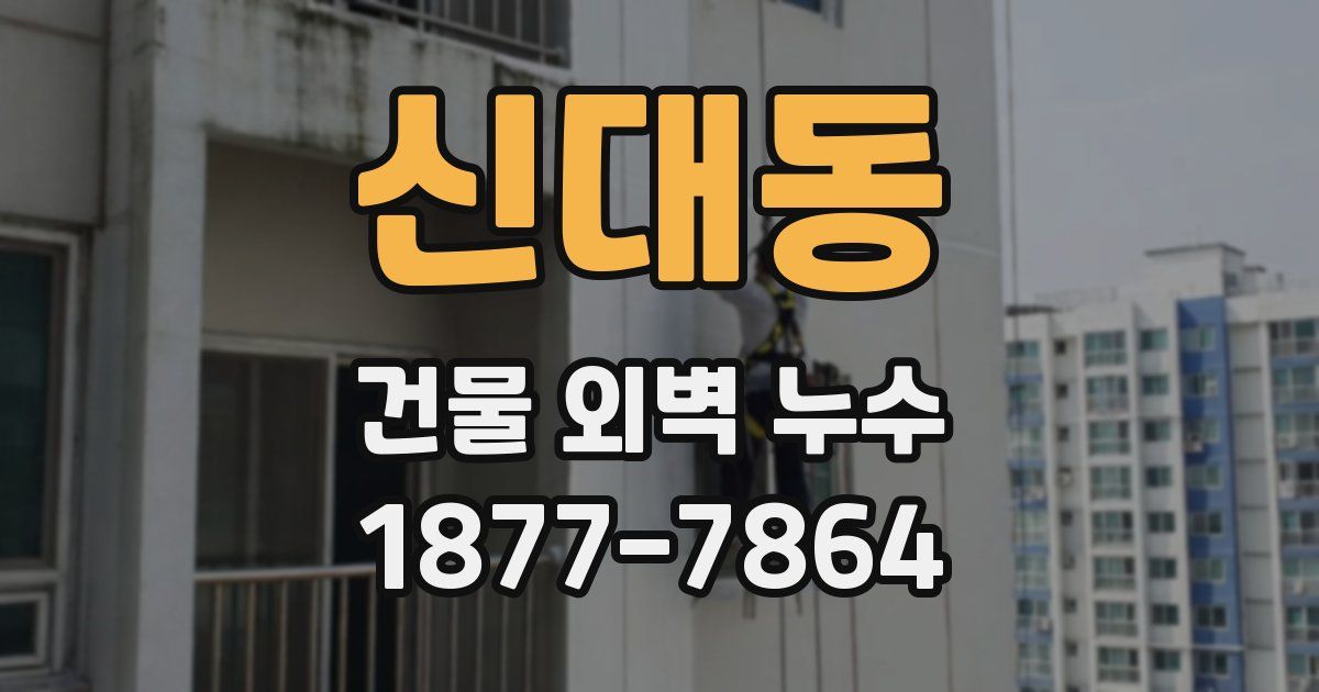 신대동 건물 외벽 누수
