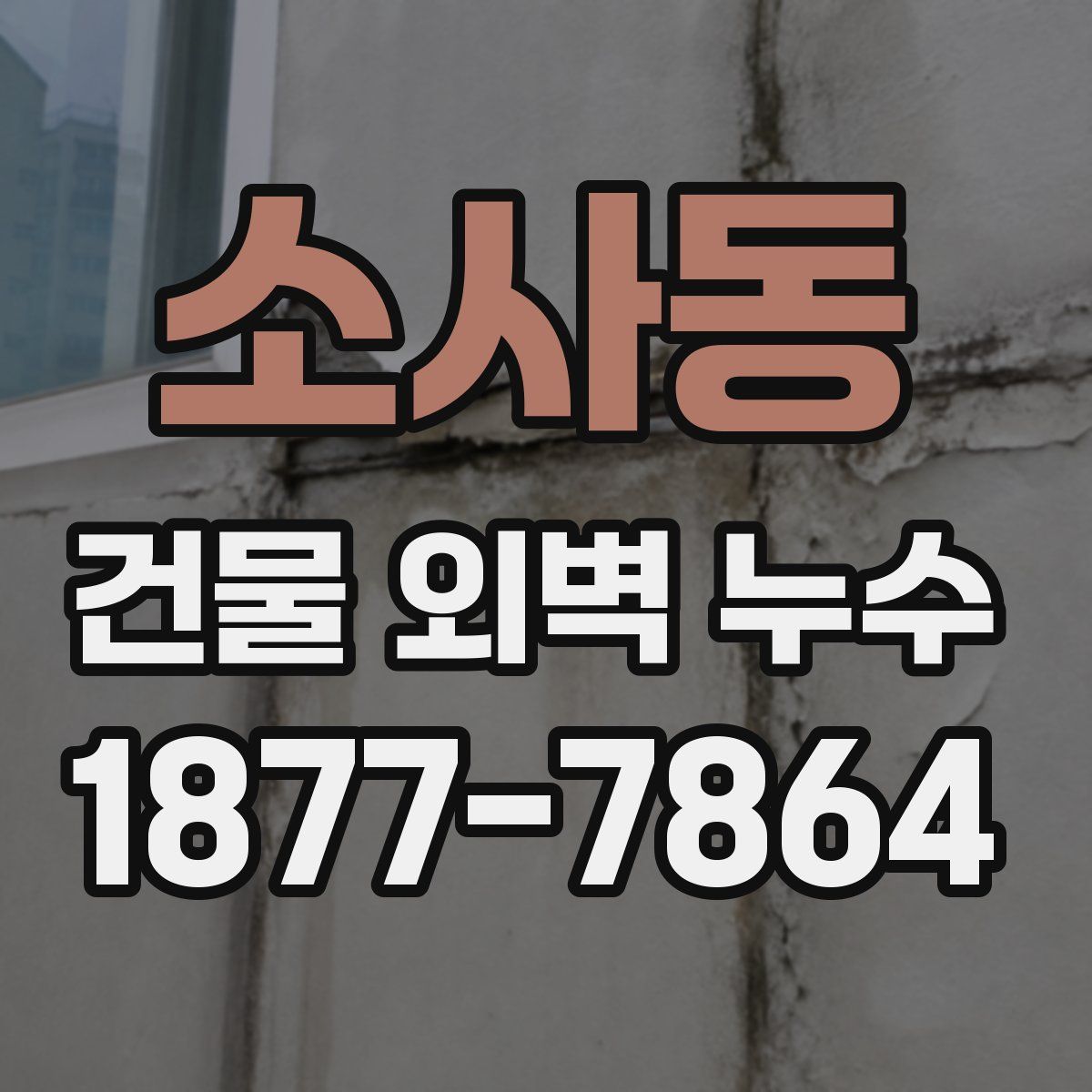 소사동 건물 외벽 누수