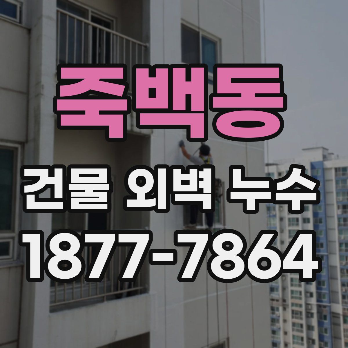 죽백동 건물 외벽 누수