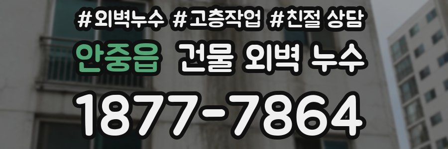 안중읍 건물 외벽 누수