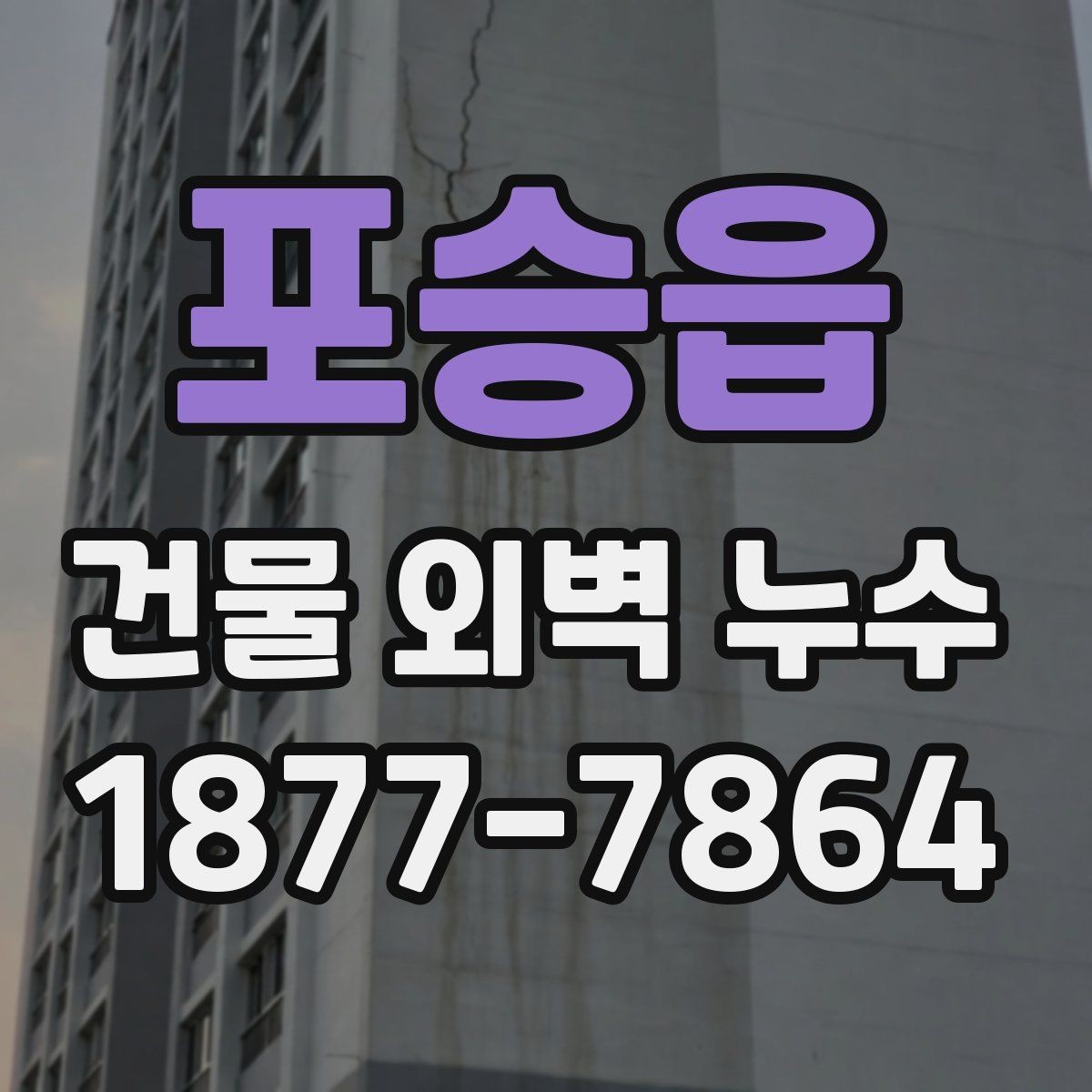 포승읍 건물 외벽 누수 원인 진단 시 참고할 자료