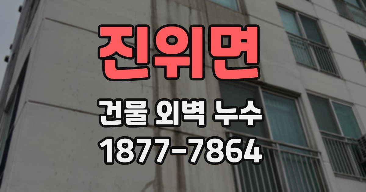 진위면 건물 외벽 누수